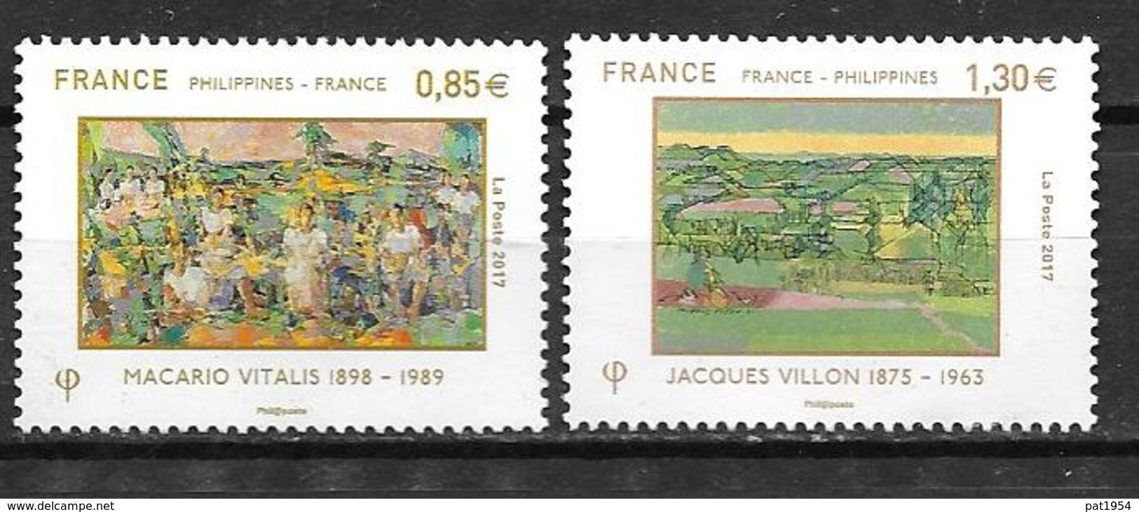 France 2017 N°5159/5160 Neufs France Philippines, à La Faciale + 15% - Unused Stamps