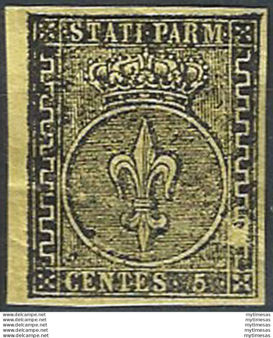 1852 Parma 5c. Giallo Arancio Bf MNH Sassone N. 1 - Modena
