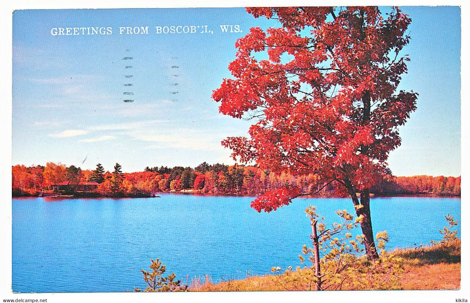 CPSM  9 X 14 Etats Unis USA (101) Wisconsin BOSCOBUL  Autumn Paints The Lakeside - Altri & Non Classificati