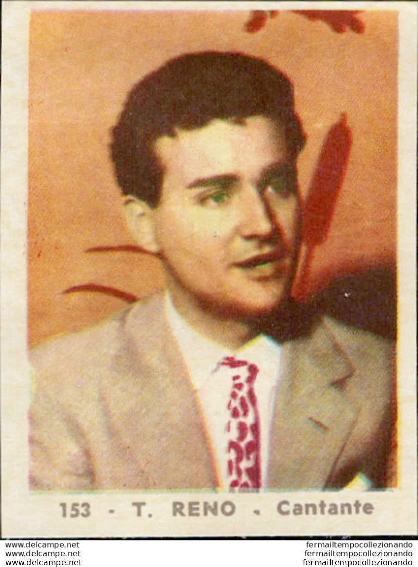 Bh153  Figurina Anni 50 Personaggi Famosi Album Sada Cantante T.reno  N 153 - Catálogos