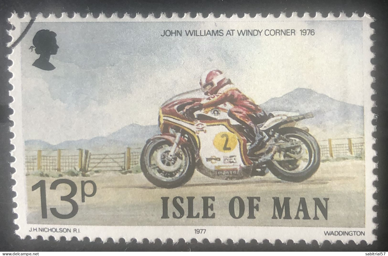 TT Isle Of Man / 1977 / John Williams At Windy Corner / Used - Used Stamps