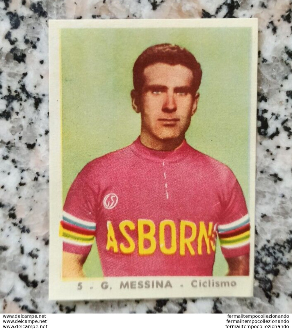 Bh5 Figurina G.messina Ciclismo Edizione Album Sada Girandola Di Succesi 1957 - Catálogos