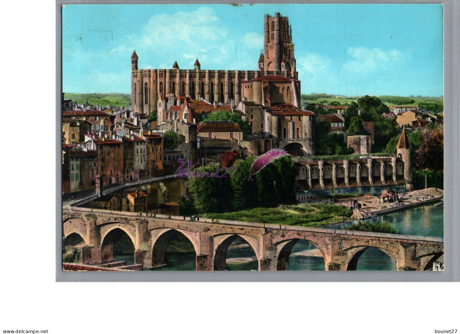 ALBI 81 - Le Pont Vieux Palais Archiepiscopal De La Berbie Jardin Terrasse Et Donjon Basilique Sainte Cecile - Albi