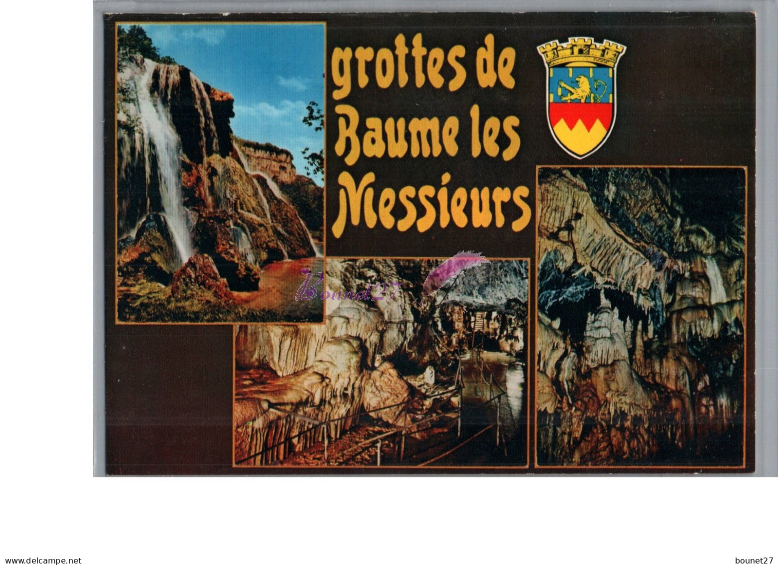 BAUME LES MESSIEURS 39 - Les Grottescascade Stalagmite Carte Vierge - Baume-les-Messieurs
