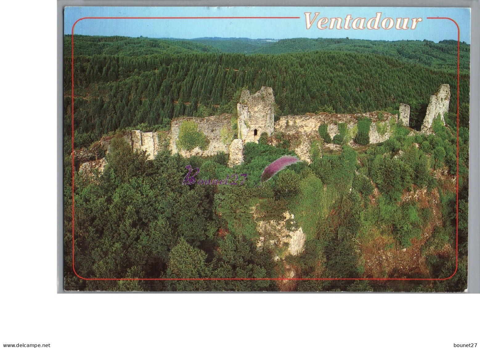 VENTADOUR 19 - Les Ruines Du Château De Ventadour Au Dessus Des Gorges De La Luzège 1998 - Sonstige & Ohne Zuordnung