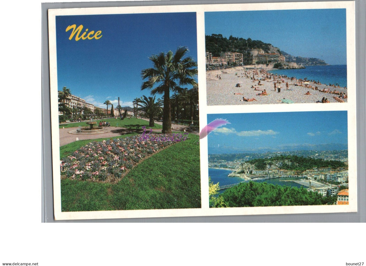 NICE 06 - Le Jardin Albert 1er Plages Du Quai Des Etats Unis Le Port Carte Vierge - Parks