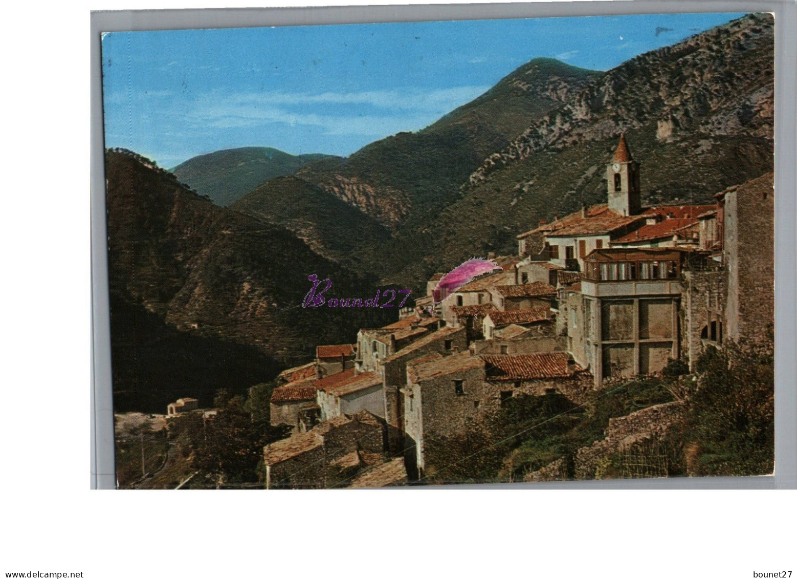 SAINTE STE AGNES 06 - Le Charmant Village Dans L'arriere Pays Mentonnais Vue Generale 1975 - Other & Unclassified