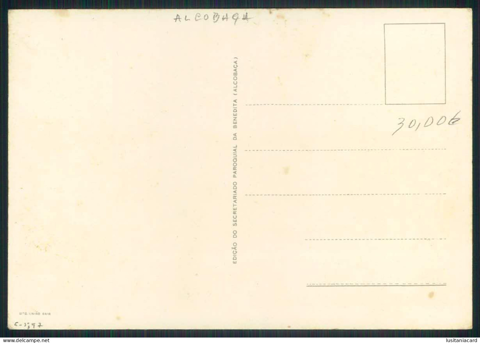 ALCOBAÇA -BENEDITA -A Benedita Sob A Neve( 1-II-54)(Ed. Do Secretariado Paroquial Da Benedita/ Lito União) Carte Postale - Leiria