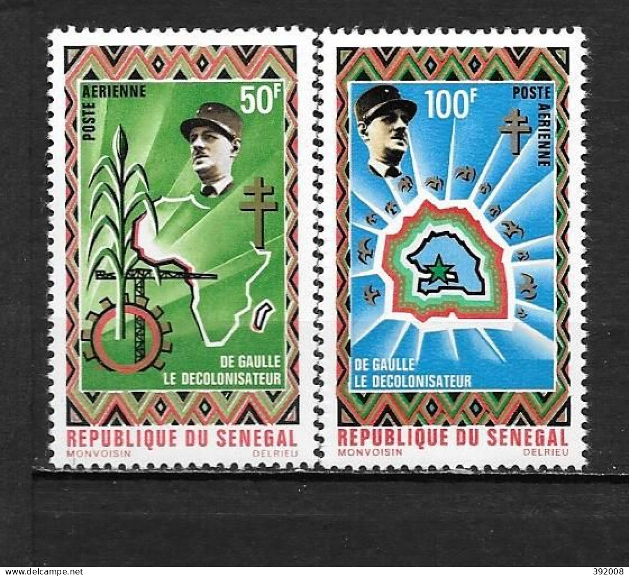 PA - 1971 - N° 98 à 99 **MNH - Charles De Gaulle - Senegal (1960-...)