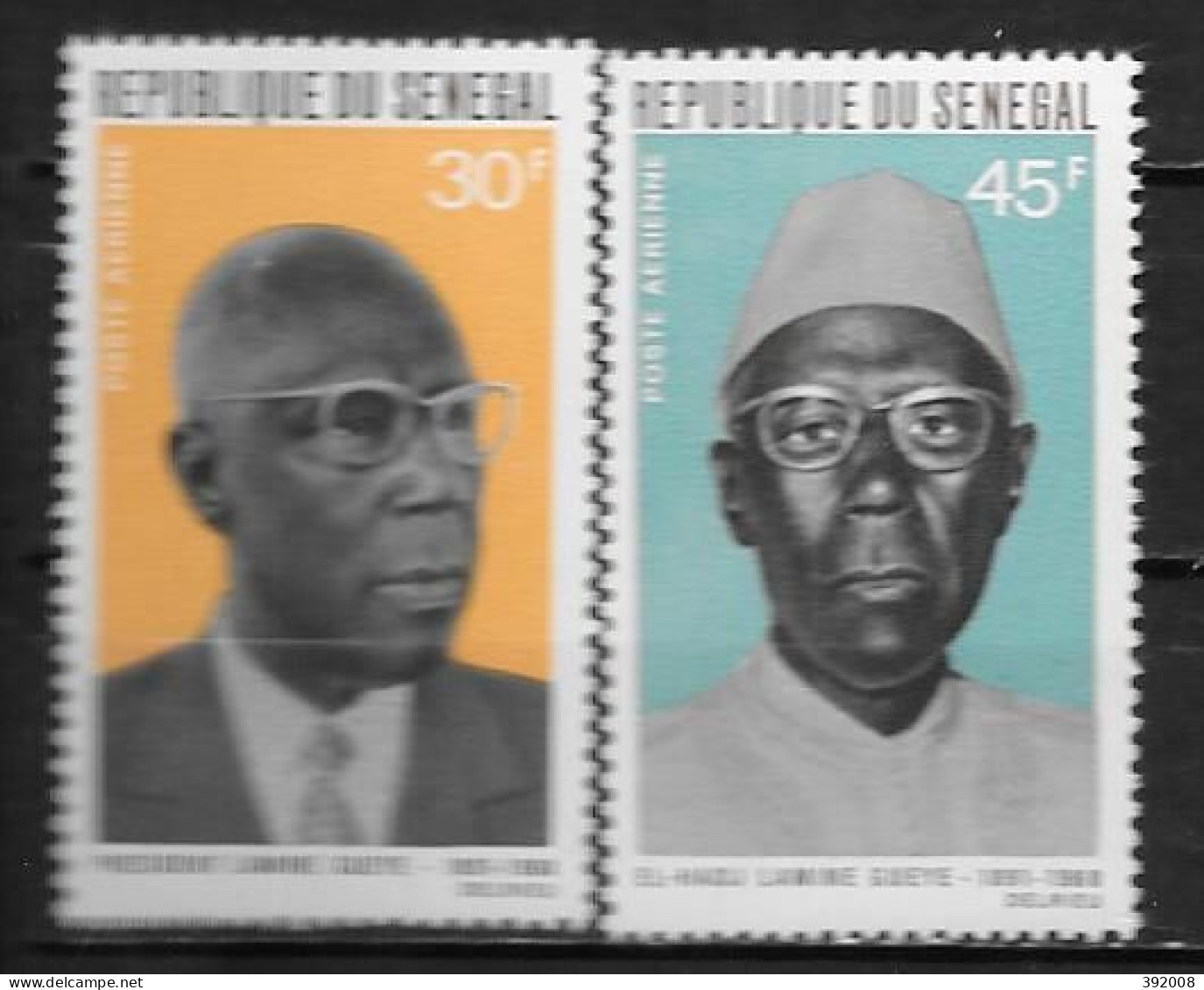 PA - 1969 - N° 75 à 76 **MNH - Président Lamine Gueye - Senegal (1960-...)