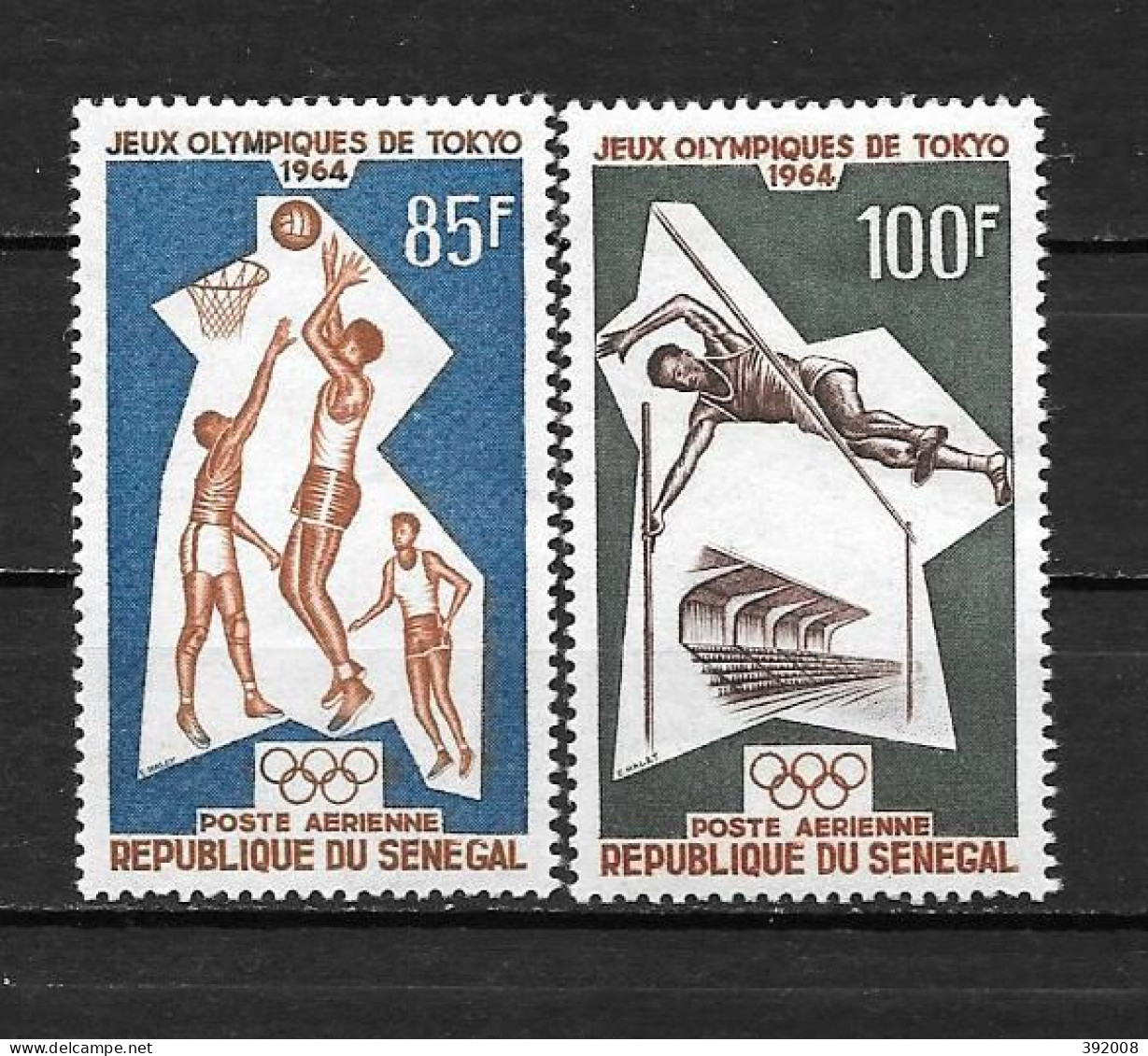 PA - 1964 - N° 43 à 44 *MH - Jeux Olympiques De Tokyo - Senegal (1960-...)