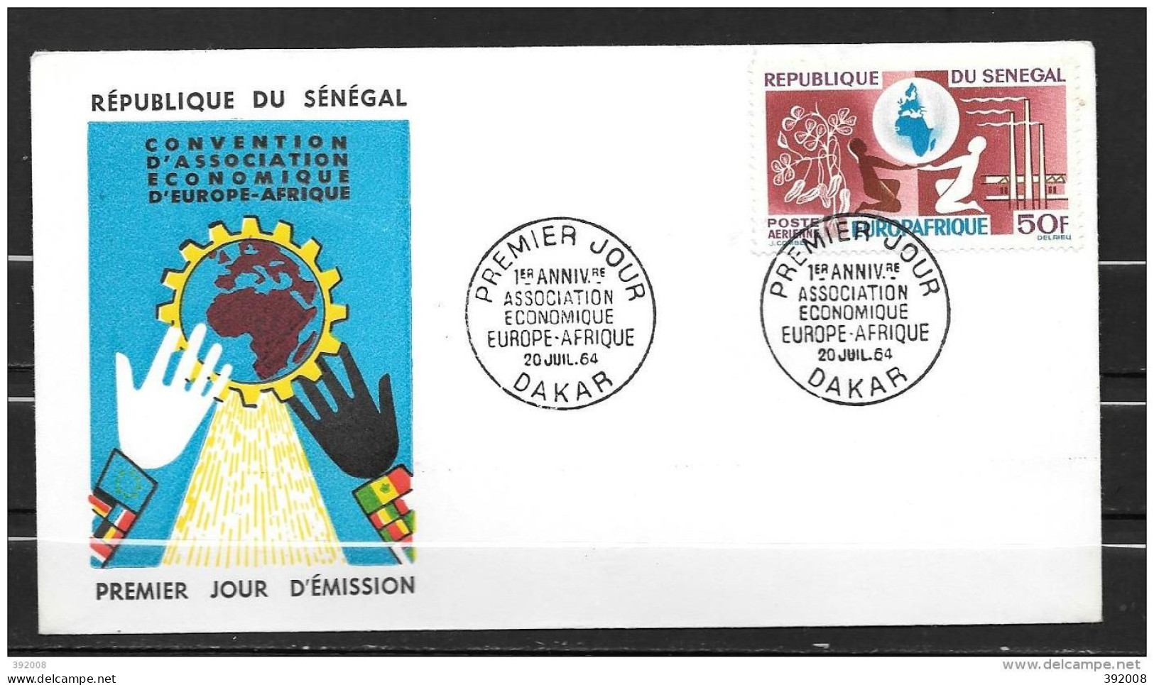FDC - 1964 - Europafrique - 14 - Senegal (1960-...)