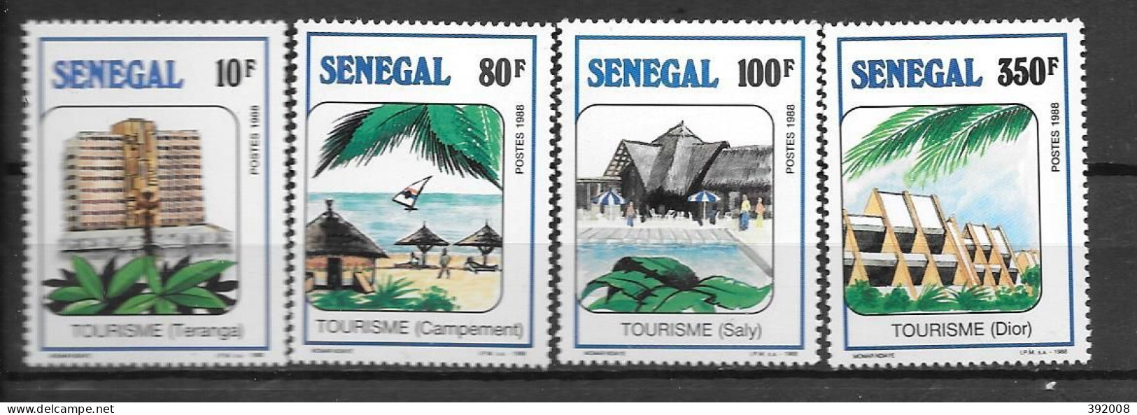 1989 - 789 à 792 **MNH - Tourisme - 2 - Senegal (1960-...)