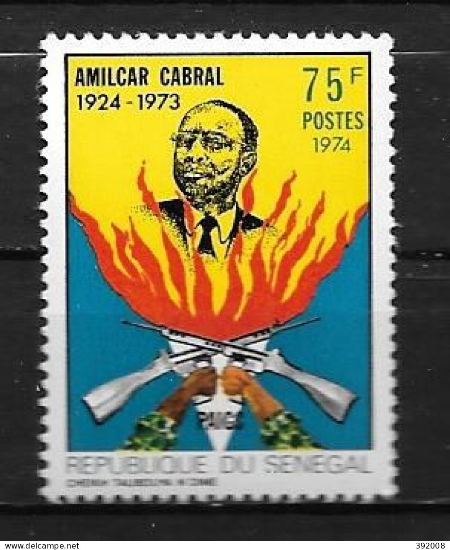 1974 - N° 398 **MNH - Amilcar Cabral - Sénégal (1960-...)