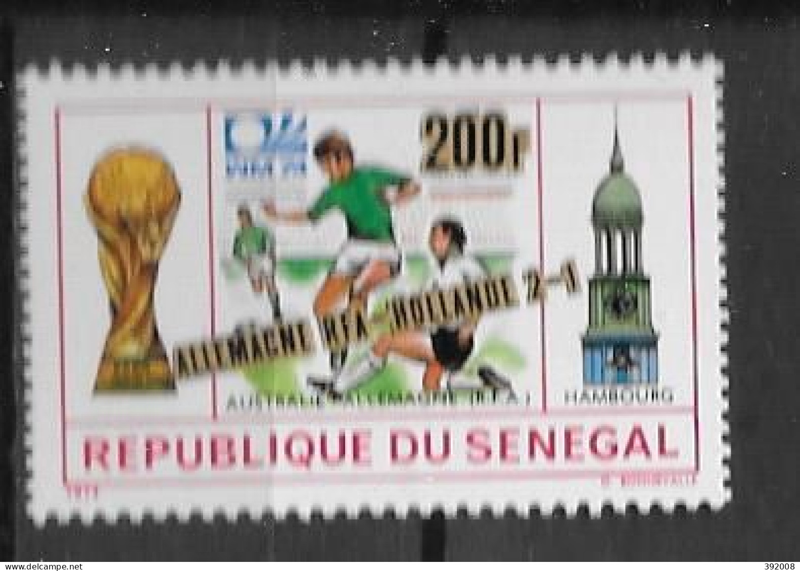 1974 - N° 407 **MNH - Vainqueur Mondial De Football à Munich - 2 - Senegal (1960-...)