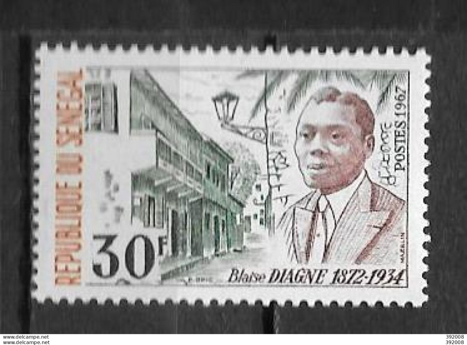 1967 - N° 293 **MNH - Blaise Diagne - Sénégal (1960-...)