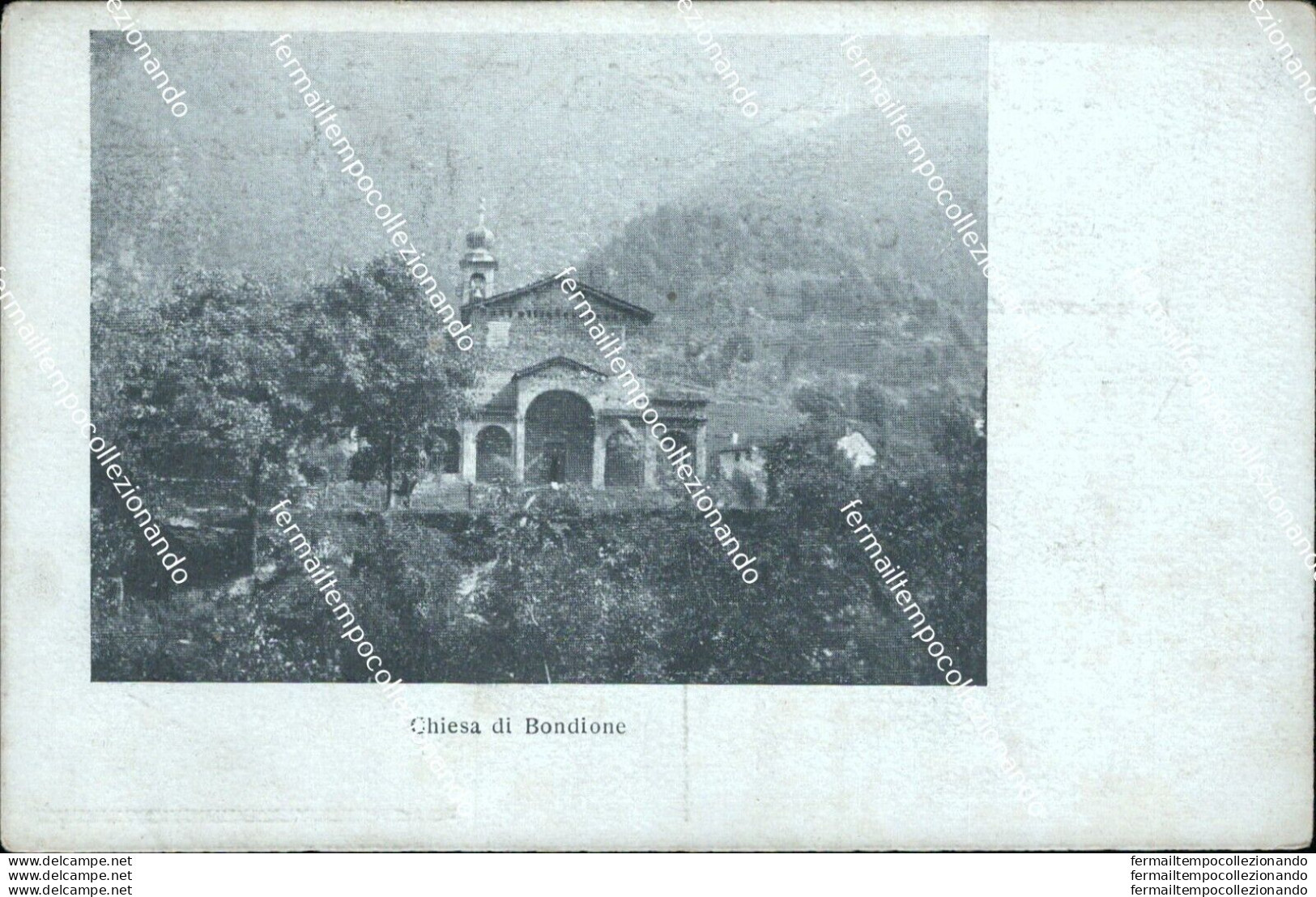 Bs274 Cartolina Chiesa Di Bondione Provincia Di Bergamo Lombardia - Bergamo