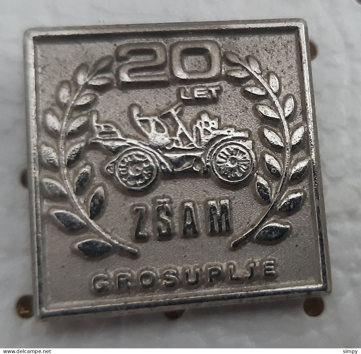 ZSAM Grosuplje 20 Years Federation Of Drivers And Mechanics Of Slovenia Yugoslavia Pin - Andere & Zonder Classificatie