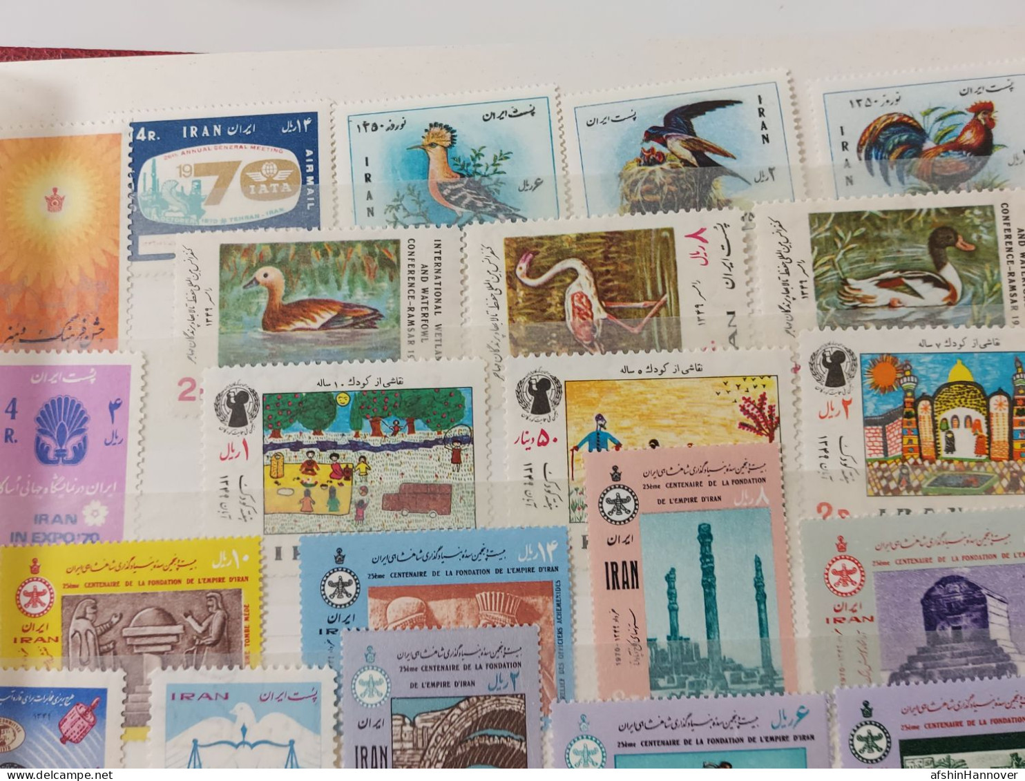 Iran Shah Pahlavi Shah تمام تمبرهای   سال ۱۳۴۹   Commemorative Stamps Issued In Year 1349 (21/3/1970-20/3/1971) - Irán