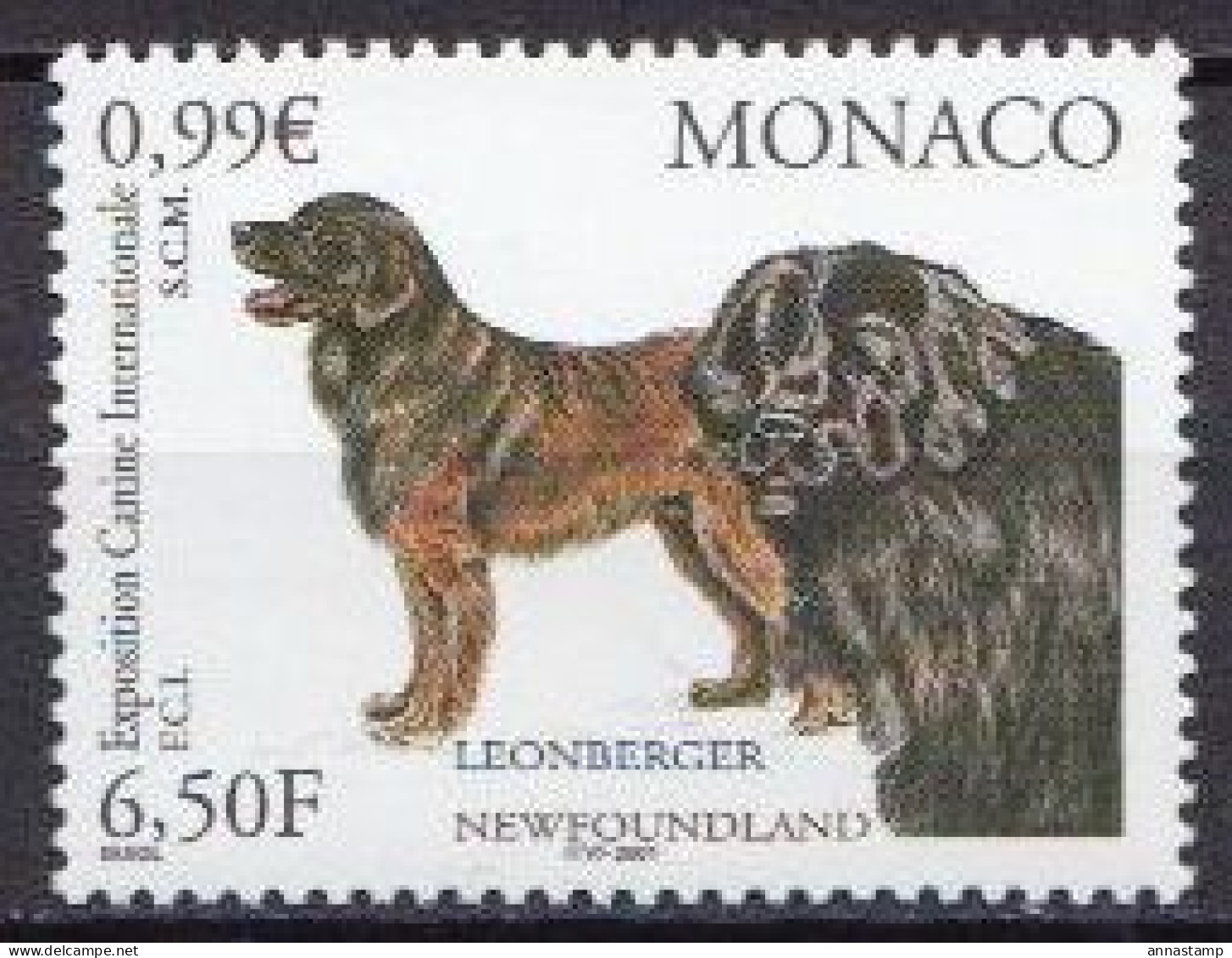 Monaco MNH Stamp - Cani