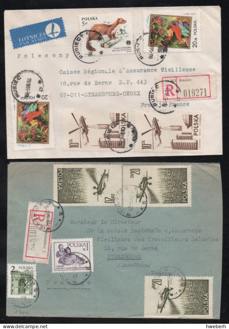 1980/98 Lot De 15 Lettres Recommandées (voir Détail) - Colecciones