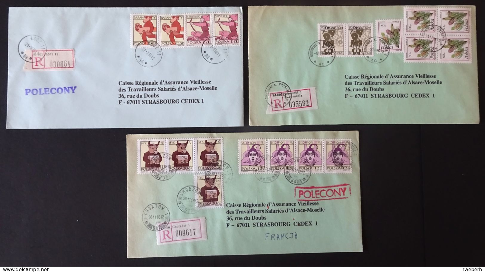1980/98 Lot De 15 Lettres Recommandées (voir Détail) - Sammlungen
