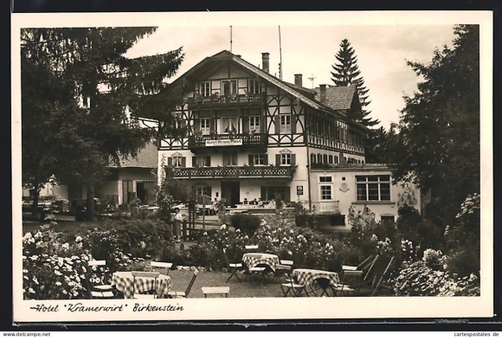 AK Birkenstein, Hotel Kramerwirt, Gartenansicht  - Other & Unclassified