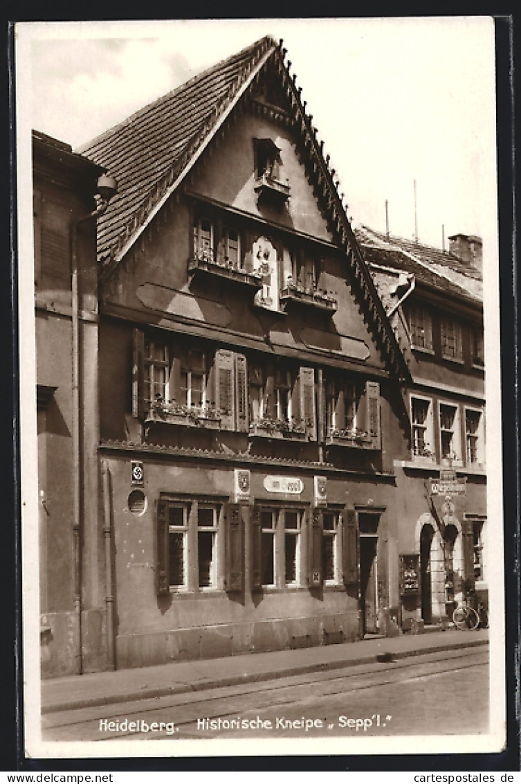 AK Heidelberg / Neckar, Historische Kneipe Sepp`l  - Heidelberg