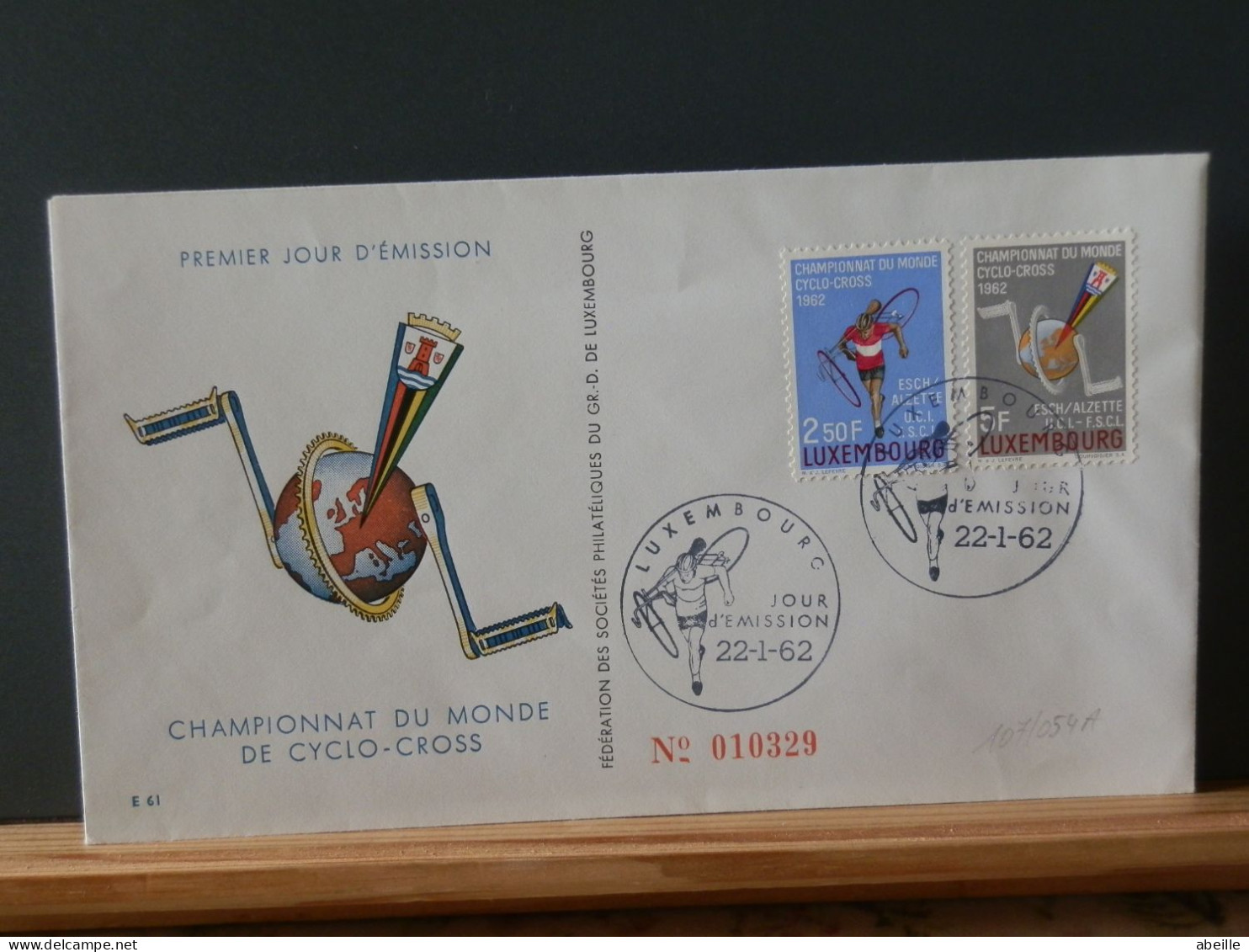 107/054A   FDC  LUX  1962 - Ciclismo