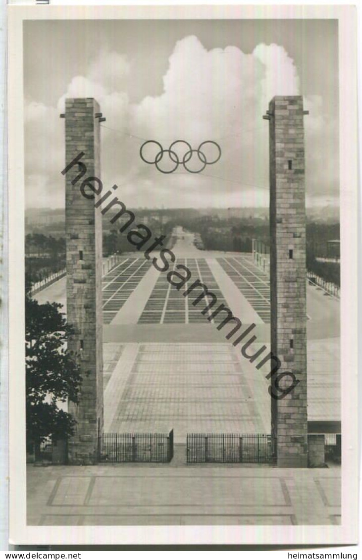 Berlin - Reichssportfeld - Osttor - Foto-Ansichtskarte - Amtliche Olympia-Postkarte - Charlottenburg