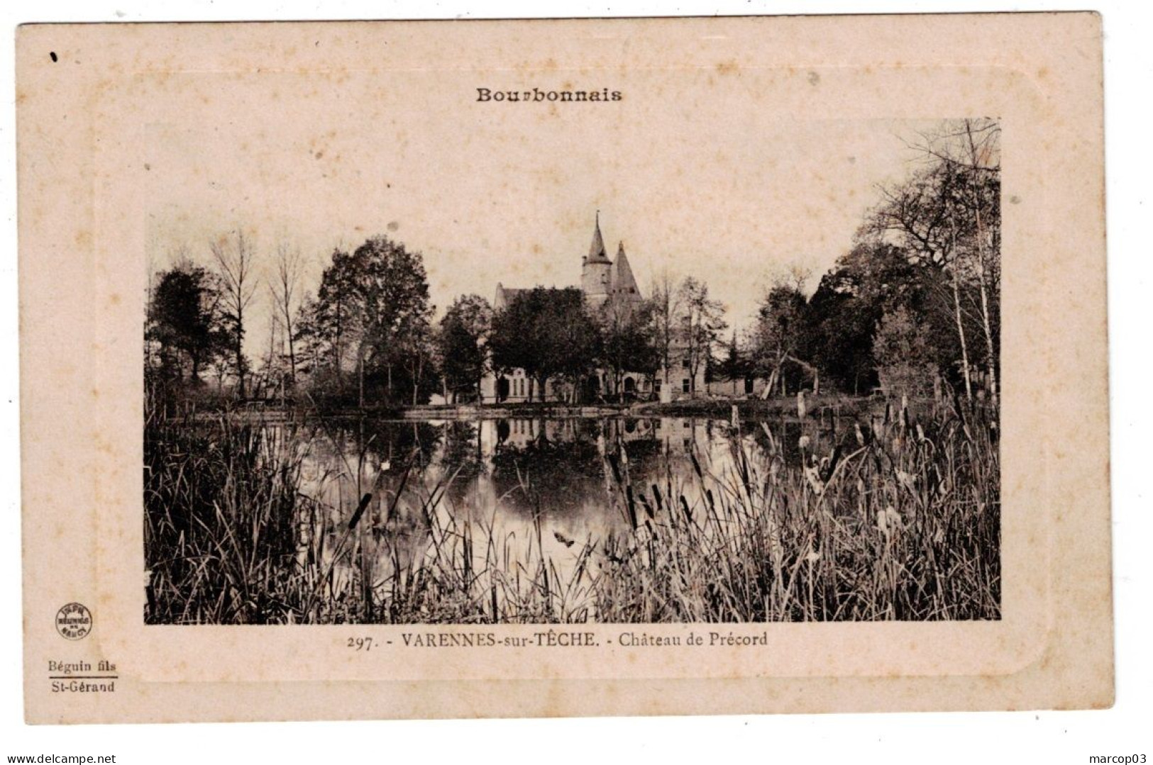 03 ALLIER VARENNES SUR TECHE Le Château De Précord Plan Peu Courant - Sonstige & Ohne Zuordnung