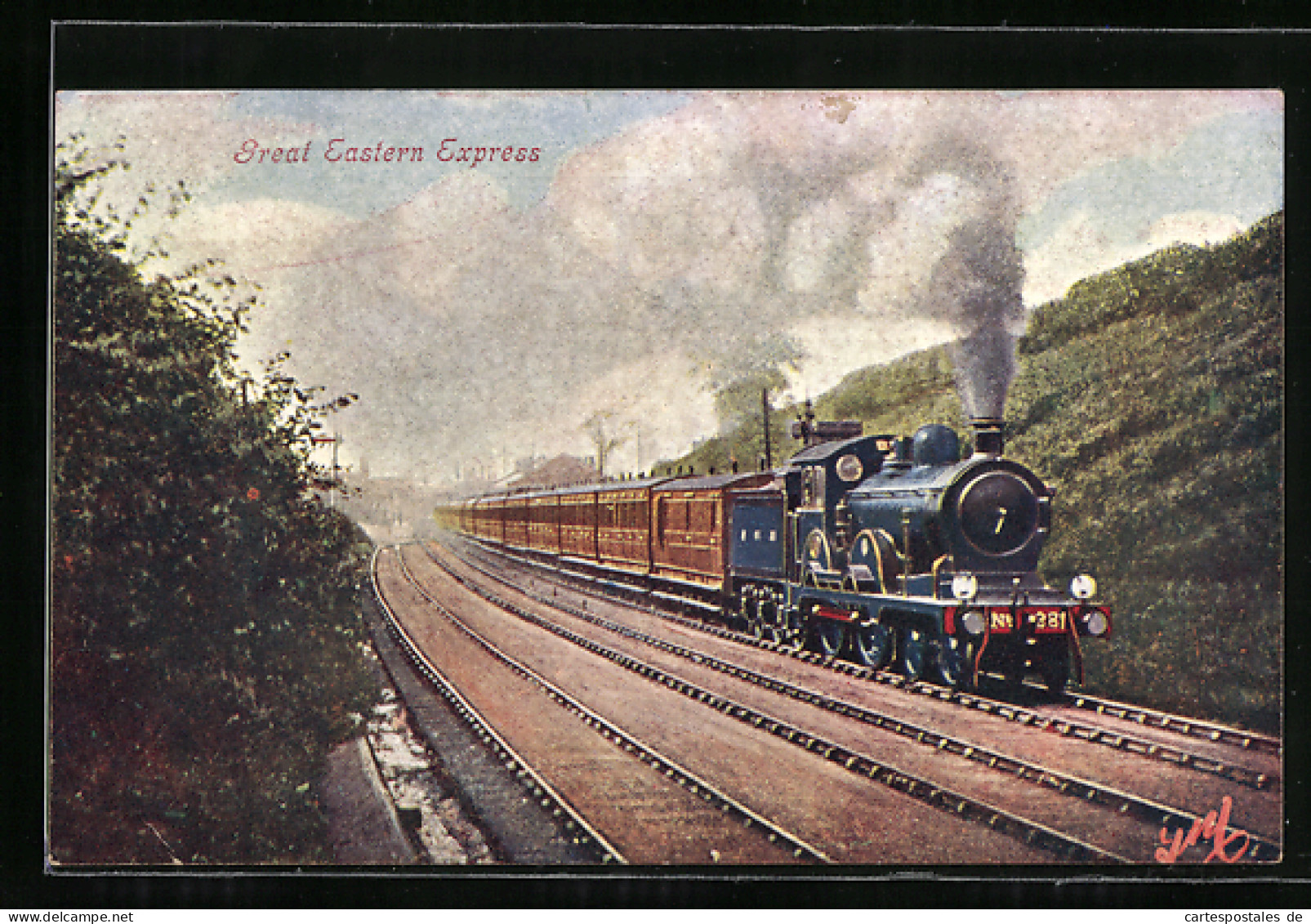 Artist's Pc Great Eastern Express, Englische Eisenbahn  - Trenes