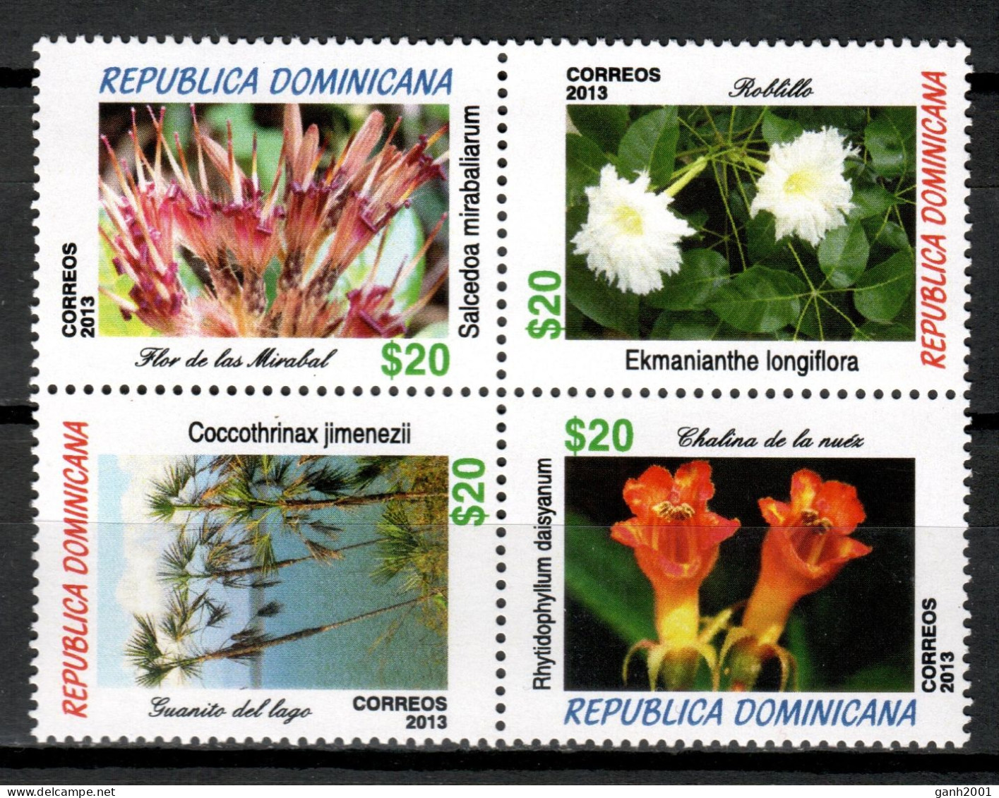 Dominican Rep. 2013 Dominicana / Flowers MNH Fleurs Blumen Flores / In49  29-18 - Other & Unclassified