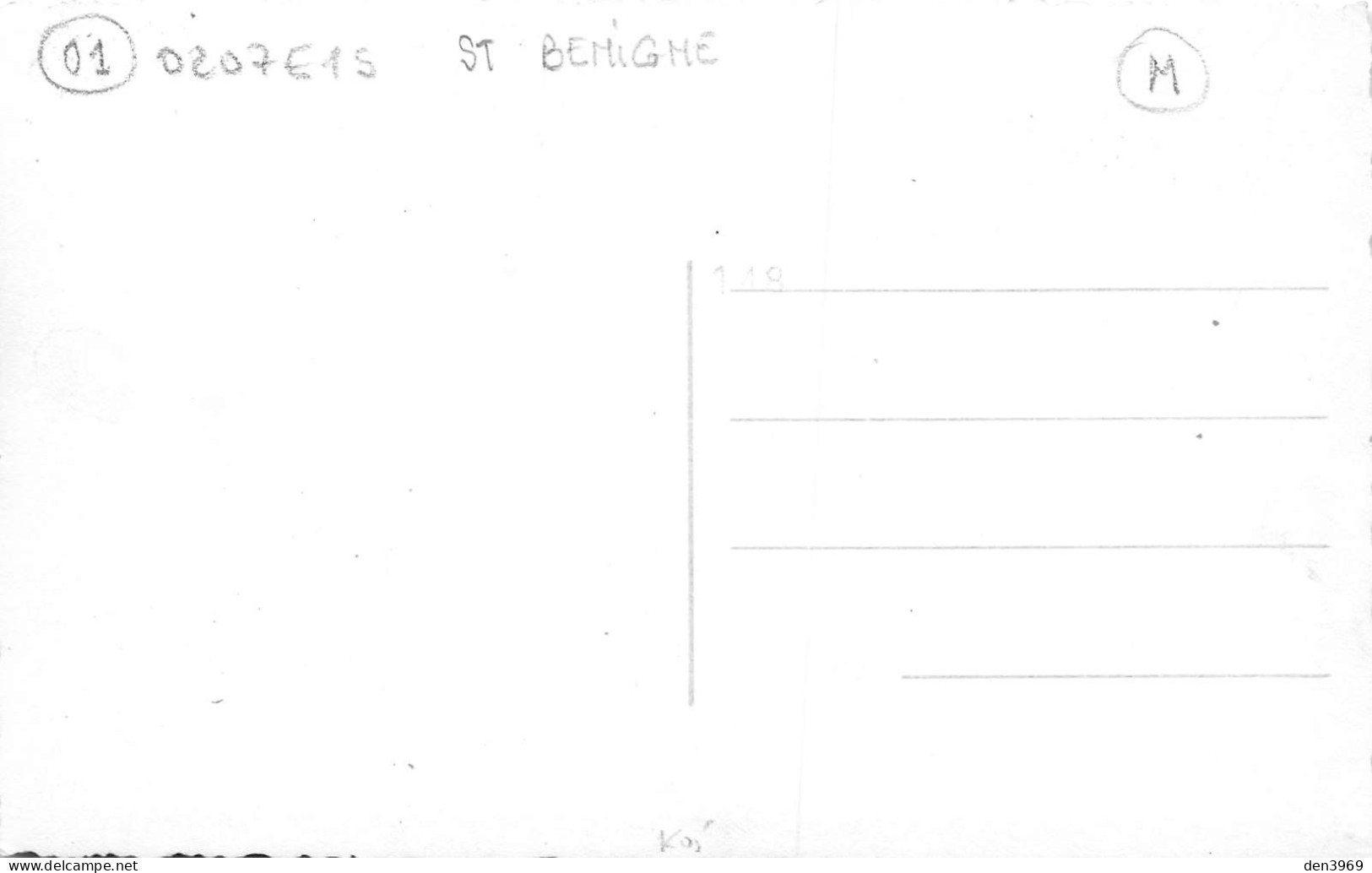 Commune De SAINT-BENIGNE (Ain) - Les Conscrits De La Classe 1943 - Carte-Photo (2 Scans) - Sin Clasificación