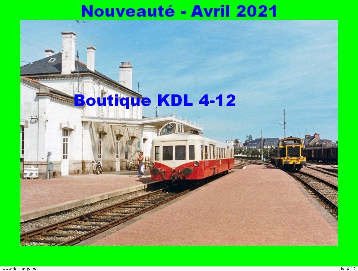 AL 668 - Autorail Picasso Et Loco BB 63000 En Gare - PAIMPOL - Côtes D'Armor - RB - Stations - Met Treinen
