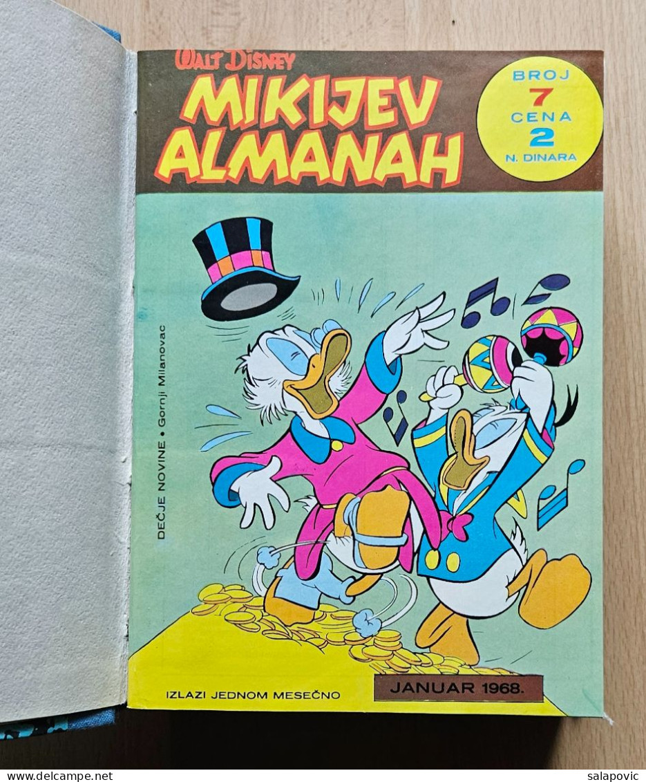 MIKIJEV ALMANAH 12 Numbers Bound 7 - 18, Vintage Comic Book Yugoslavia Yugoslavian Mickey Mouse Disney Comics - Stripverhalen & Mangas (andere Talen)