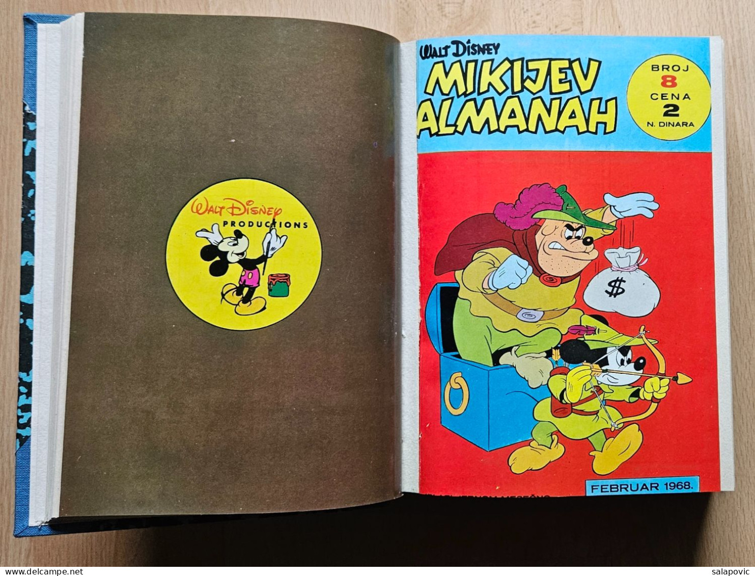 MIKIJEV ALMANAH 12 Numbers Bound 7 - 18, Vintage Comic Book Yugoslavia Yugoslavian Mickey Mouse Disney Comics - Fumetti & Mangas (altri Lingue)