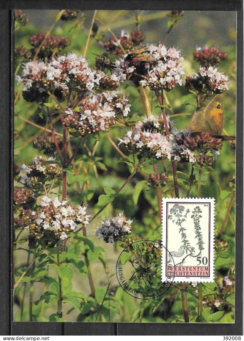 1993 - 1012 - Fleur - 32 - Maximumkarten (MC)