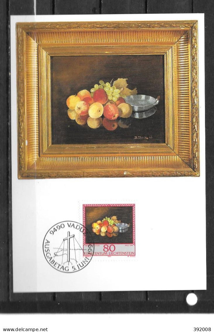 1990 - 932 - Peintures De Benjamin Steck - 25 - Maximumkarten (MC)