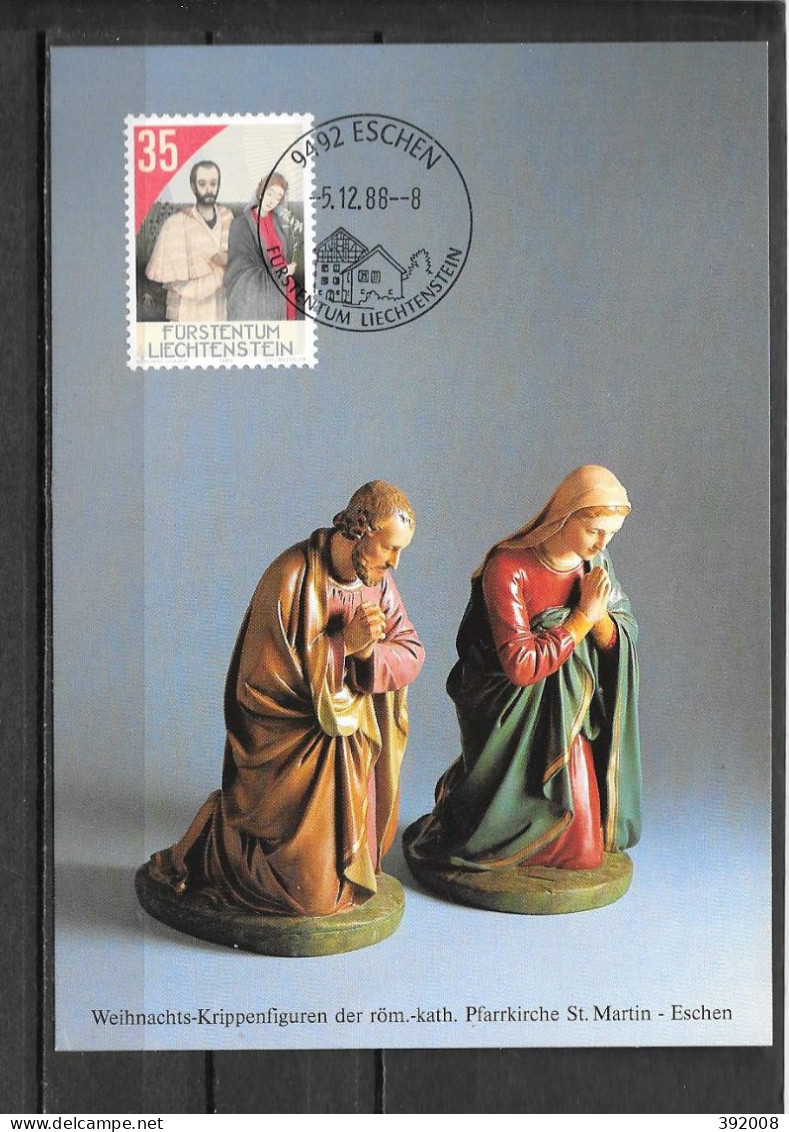 1988 - 895 - Noël - 21 - Maximumkarten (MC)