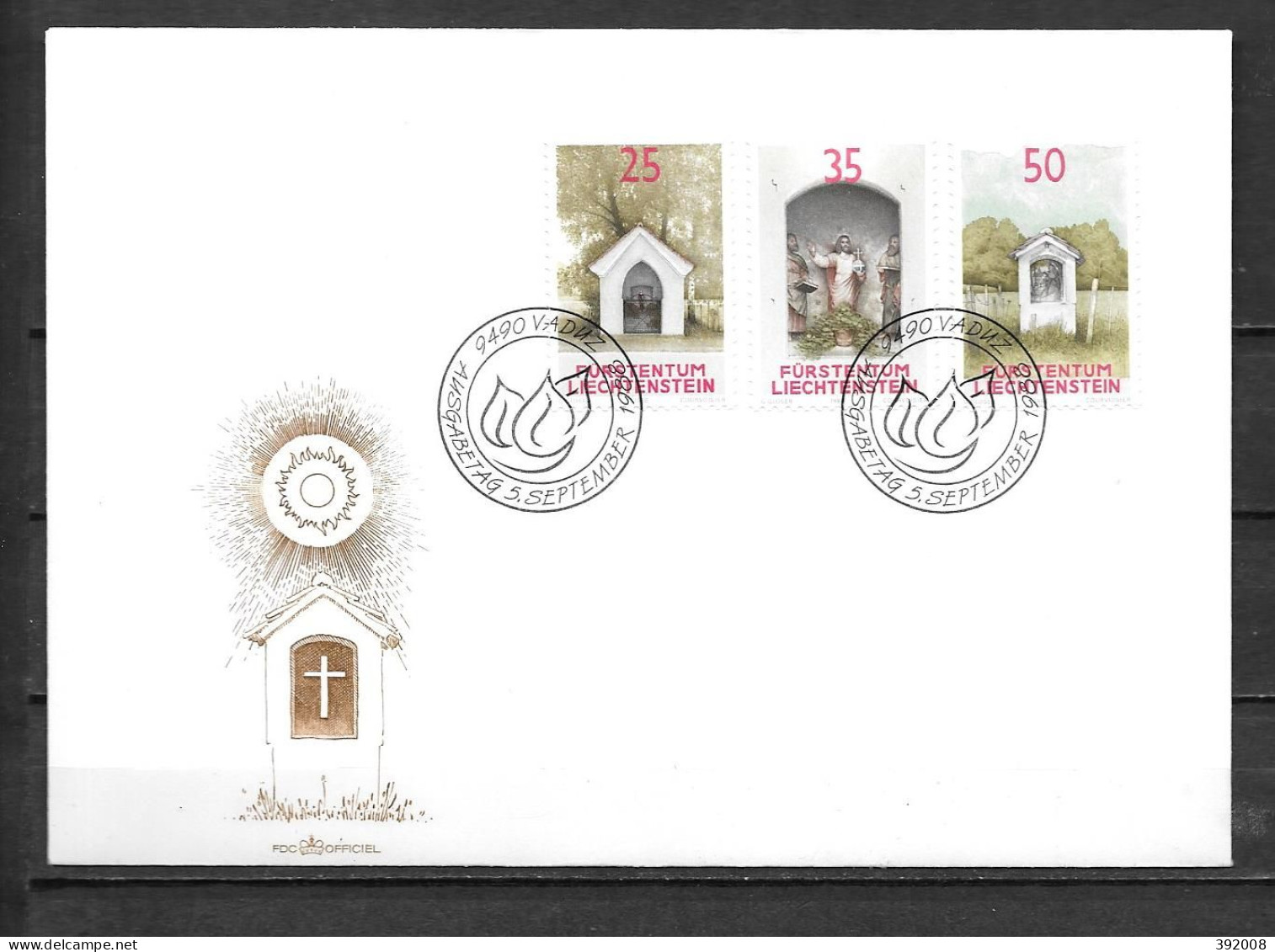 1988 - 892 à 894 - Oratoires - 21 - FDC