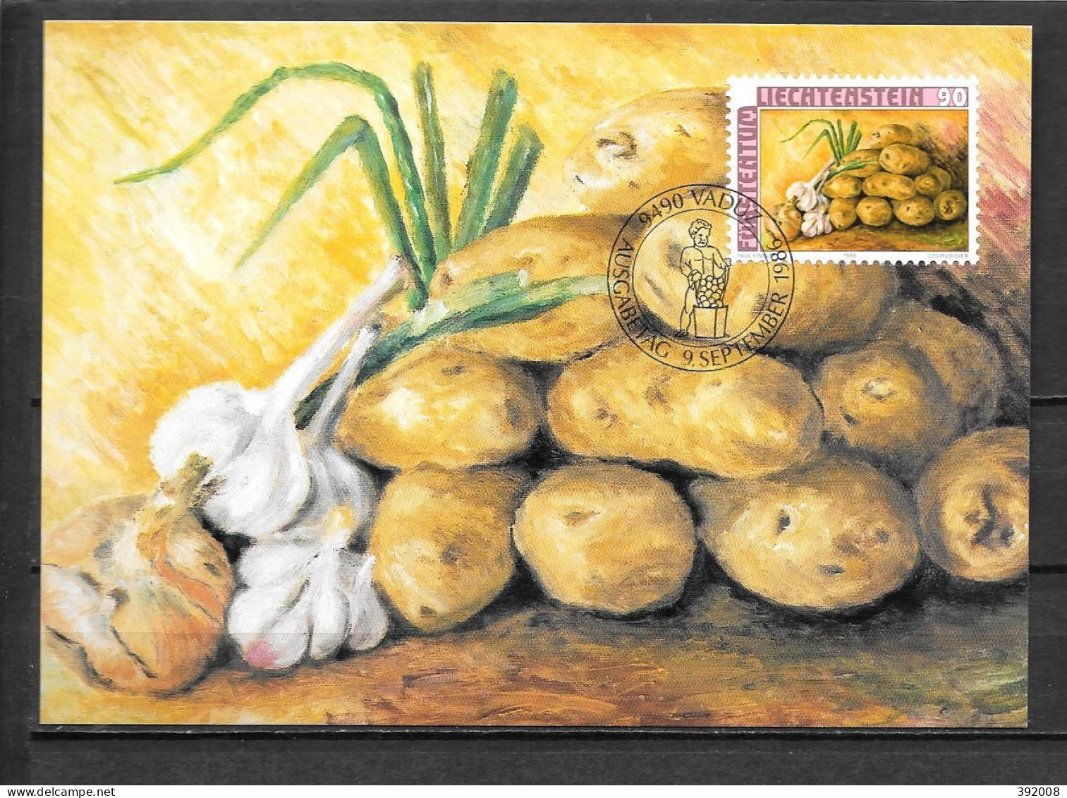 1986 - 847 - Légumes - 17 - Cartes-Maximum (CM)