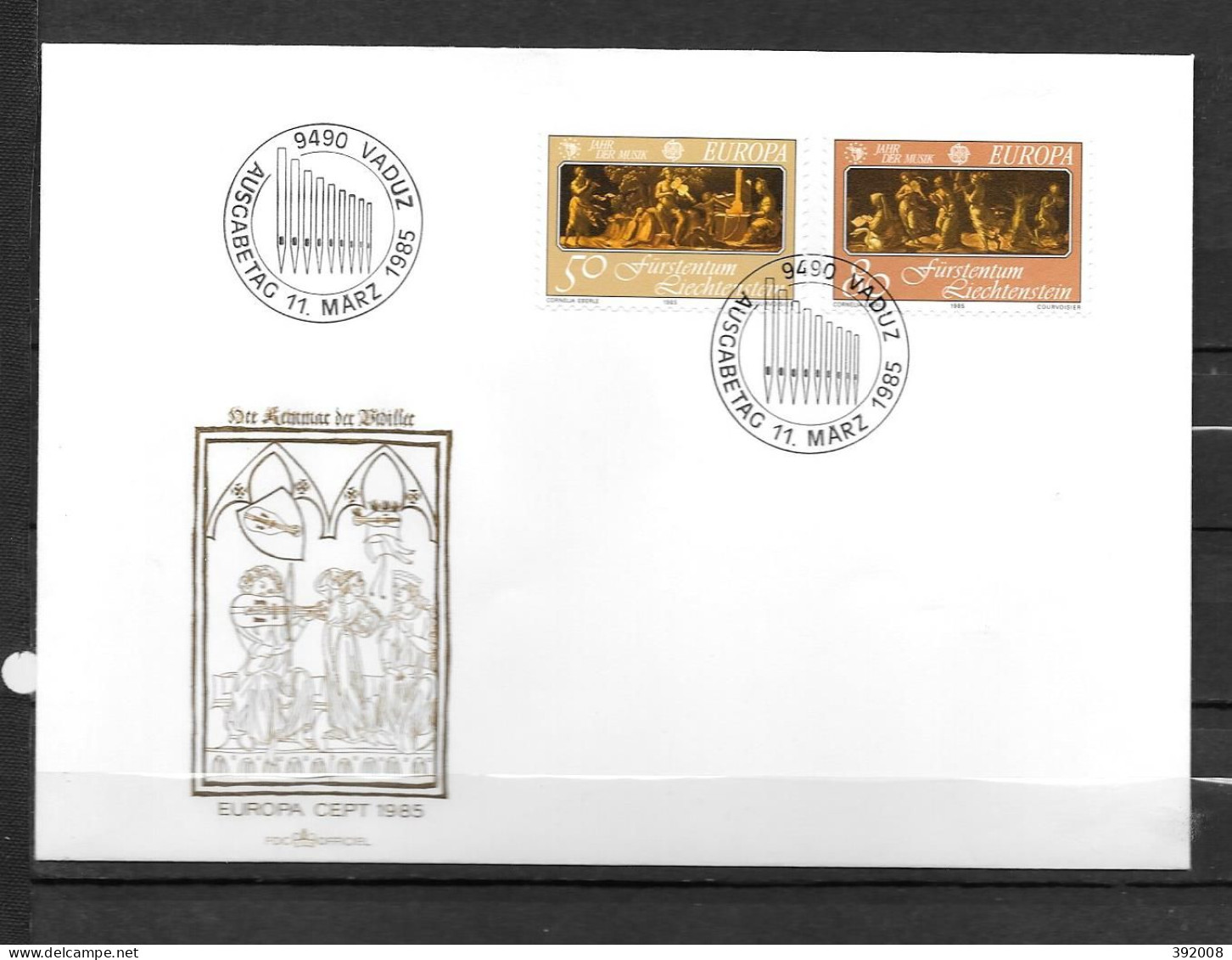 1985 - 807 à 808 - Europa - 11 - FDC