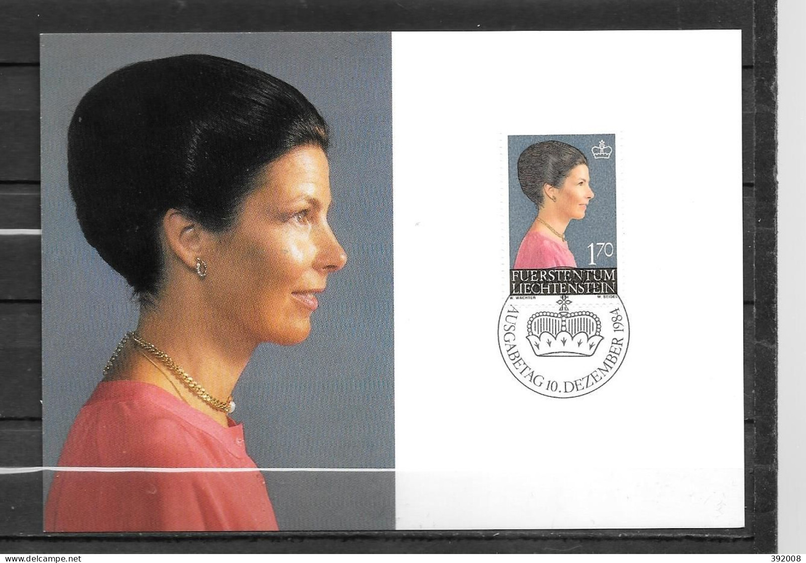 1984 - 802 - Princesse Marie-Aglaé  - 10 - Cartes-Maximum (CM)