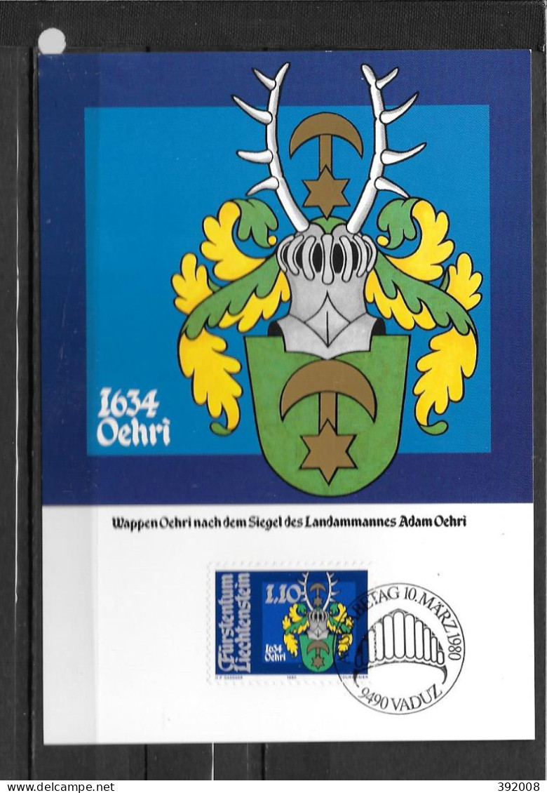1980 - 687 - Armoiries - 1 - Maximumkaarten