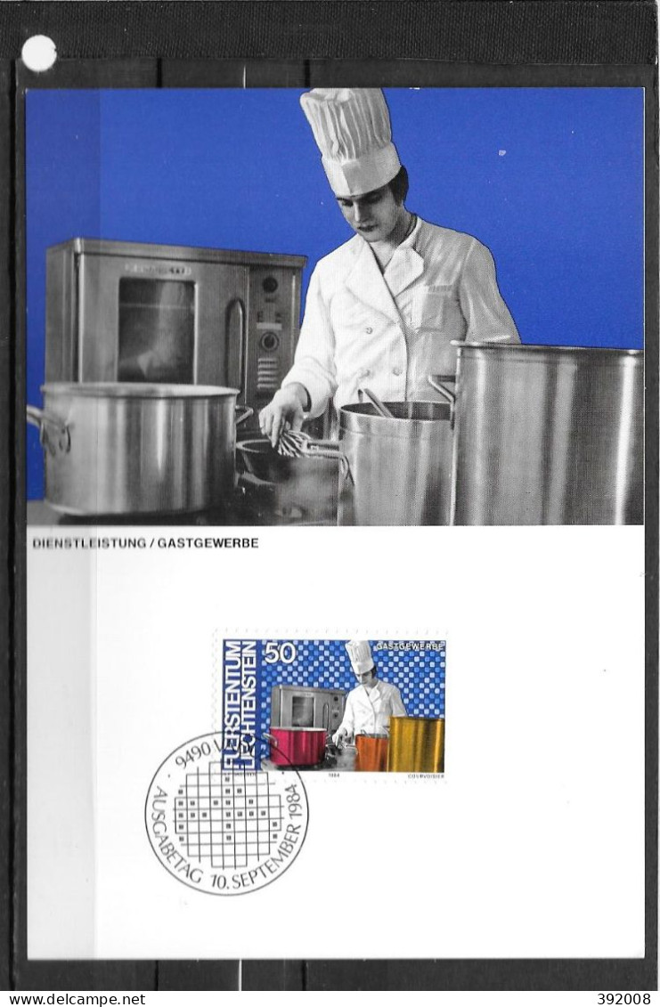 1984 - 795 - L'homme Et Le Travail Cuisinier - 10 - Cartas Máxima