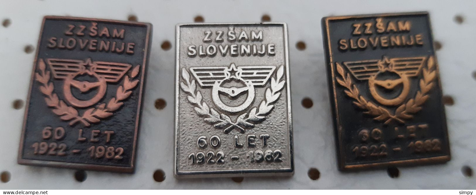 ZSAM Federation Of Drivers And Mechanics Of Slovenia 60 Years 1922/1982 Pins - Other & Unclassified