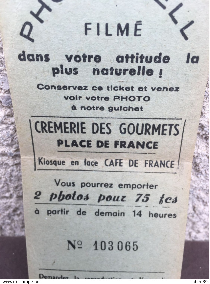 Publicité / Ticket Publicitaire / Photo Bell / Ticket Numéroté - 1950 - ...