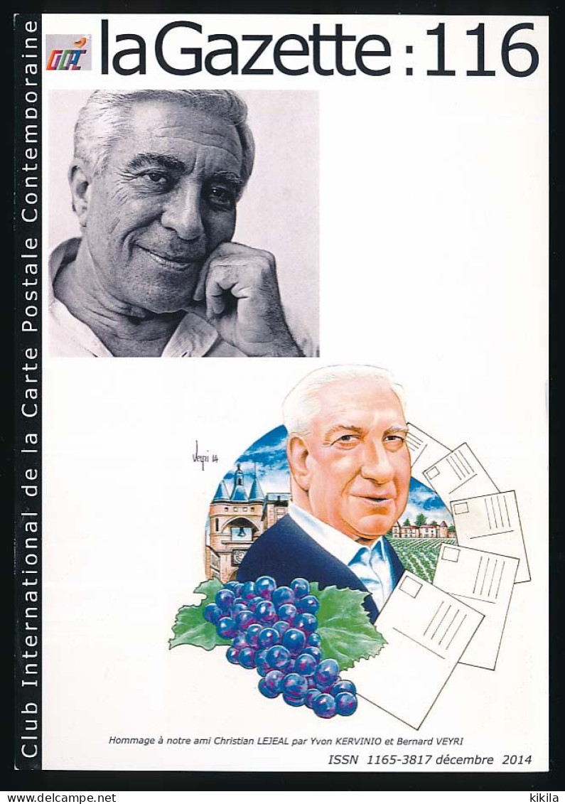 CPM 10.5 X 15 Illustrateur YVON KERVINIO & BERNARD VEYRI Hommage à Notre Ami Christian Lejeal - Veyri, Bernard