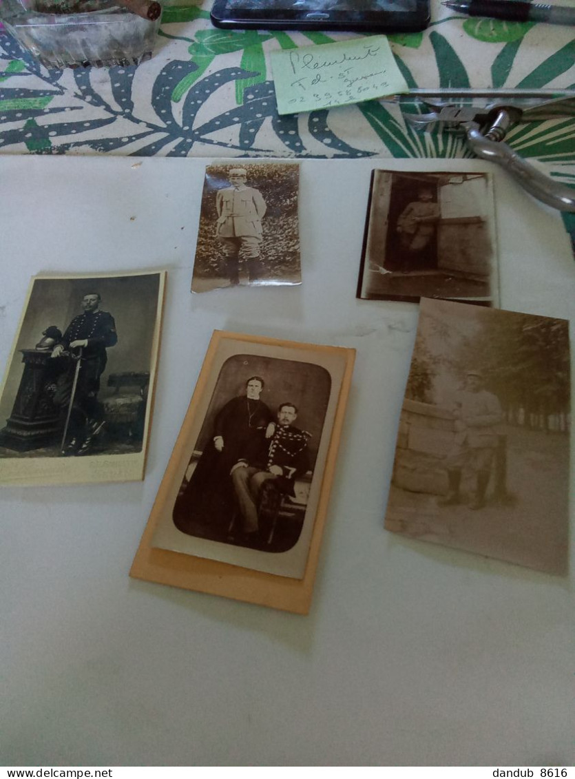Lot De 5 Photographies Militaire Vers 1890. A 1918 - Non Classés